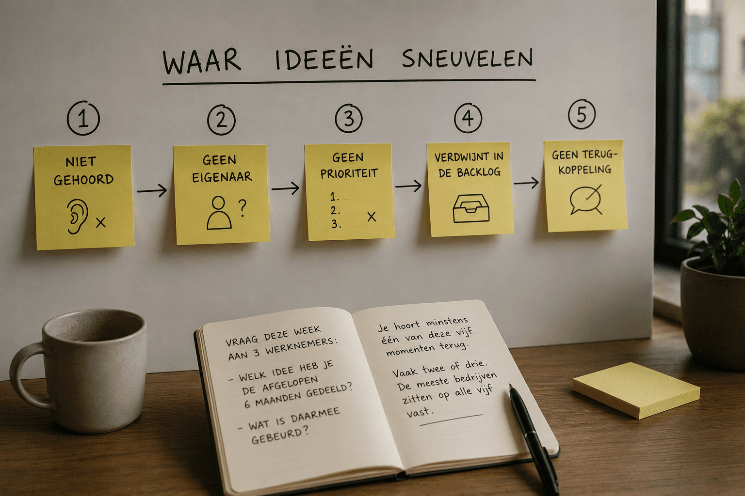 De vijf momenten waarop ideeën in je bedrijf sneuvelen · Sparqbox