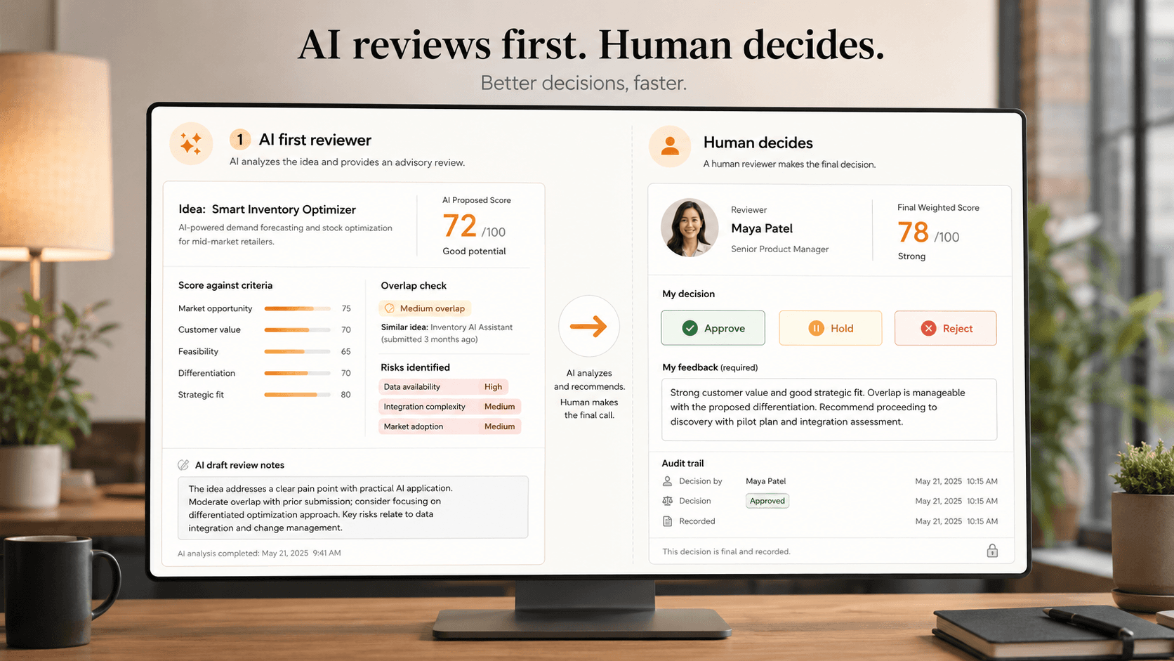 AI als eerste reviewer: waarom de mens beslist
